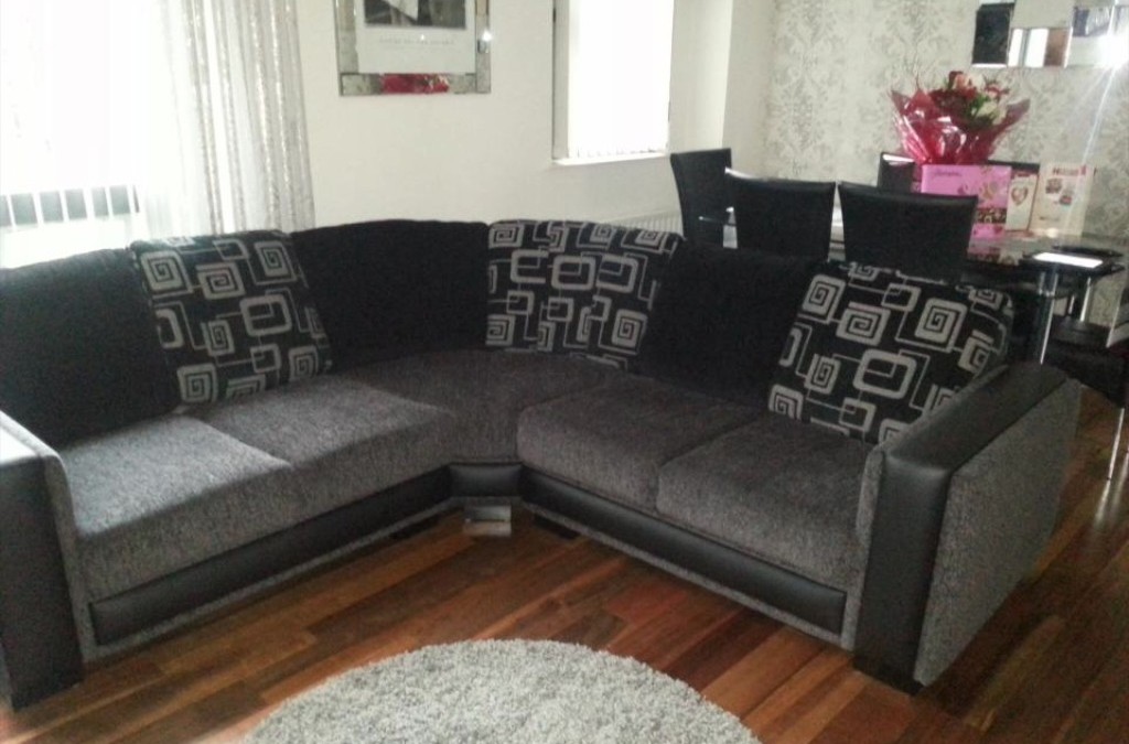 Sofa Recovering, Belfast – corner unit and chair